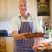 Older man cooking in kitchen Older man cooking in kitchen